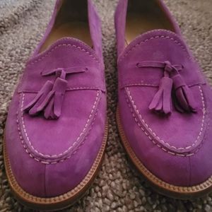 Manolo Blahnik lavender loafers